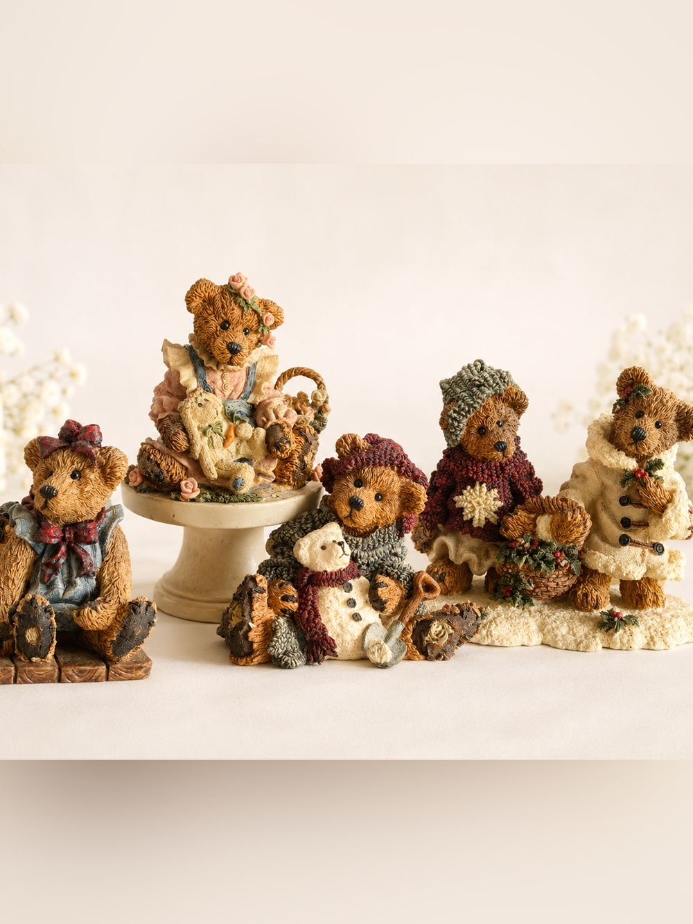 Boyds Bears & Friends Collector LOT Rare Bearstone Cottagecore 90s y2k teddy bea